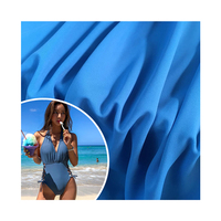Tissu tricoté élastique imperméable pour bretelles de maillot de bain, Spandex 82 en Nylon, 18, 4 voies, 190g, 2 pièces