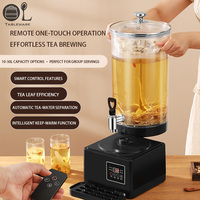Bouilloire Électrique en Acier Inoxydable pour Café et Thé avec Contrôle de Température, Infuseur Automatique, Percolateur à Café, Filtre et Refroidissement par Glace