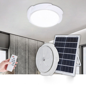 Waterproof Ip65 <strong>Outdoor</strong> Garden Indoor 50w 100w 150w 200w 300w Intelligent <strong>Solar</strong> Led Ceiling <strong>Light</strong> With <strong>Solar</strong> Panel - Product Image 1