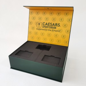 Caja de papel romántica en forma de libro reciclable Impresión digital Cajas de regalo de embalaje magnético de cartón grande azul vacío con logotipo - Product Image 2