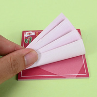 Catatan Tempel Kertas Offset Perekat Sendiri Buatan Khusus Logo Kustom Cetak Warna Penuh Memo Pad Kemasan Individual untuk Hari Perawat