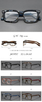 QSKY J853T370 Montures de lunettes en acétate, vente en gros, lunettes optiques, stock de détail, style designer, lunettes rétro épaisses de forme carrée