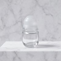 Flacon de parfum à bille rechargeable de 30 ml en verre, avec bouchon à vis hermétique, personnalisable, couleurs variées, pour déodorant, forme rectangulaire