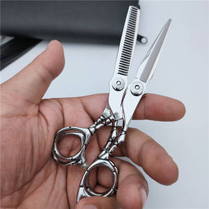 Professional <b>Hair</b> <b>Scissors</b> Flat Shears 17.5 Cm Stainless Steel Sharp Blade Long Handle Thinning <b>Scissors</b> For Stylist - Product Image 4
