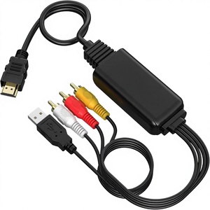 Convertisseur <span class=keywords><strong>RCA</strong></span> vers <span class=keywords><strong>HDMI</strong></span> 1080P, adaptateur AV vers <span class=keywords><strong>HDMI</strong></span>, prend en charge PAL/NTSC Composite CVBS vers <span class=keywords><strong>HDMI</strong></span> vidéo audio pour TV/PC/PS3/VCR/DVD/STB - Product Image 1
