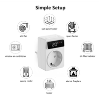 Nouvelle conception de thermostat intelligent Wifi OLED pour la climatisation et le chauffage, contrôleur de température pour les composants du système CVC