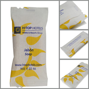 Jabon mini jabón para hoteles 10g Paquete de flujo en bolsita - Product Image 5