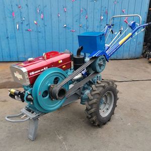 Agriculture Machinery Equipment 20HP Diesel Farm <b>Walking</b> Tractors with Rotary Tillage <b>Machine</b> - Product Image 1