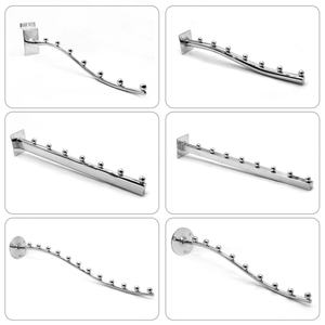 Crochets de présentation en métal pour panneaux rainurés EWANG, crochets cascade pour vêtements - Product Image 6