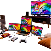 Hoogwaardige, voordelige 1080P IPS LCD USB-C draagbare monitor van 14 inch met één kabelverbinding voor laptop, desktop en zakelijk gebruik.