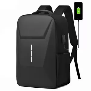Carcasa dura USB Delgado promocional de fibra de carbono sostenible ecológico impermeable robusto viaje portátil mochila para adolescente