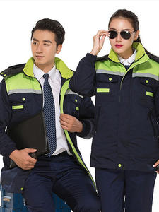 Combinaison de travail d'hiver épaisse, protection contre le froid, unisexe, doublure en coton rembourrée, polaire amovible - Product Image 2