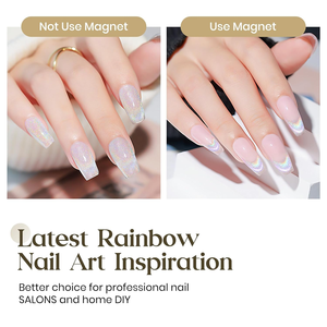 Universal Galaxy Holographic Laser Glitter Soak Off UV/LED Magnetic <strong>Translucent</strong> Rainbow Cat Eye Gel <strong>Nail</strong> <strong>Polish</strong> for Salon Design - Product Image 2