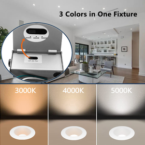 Đèn downlight chống chói 4 inch 12W/15W, đèn LED COB âm trần vuông, có thể điều chỉnh độ sáng, CCT 3000K/4000K/5000K, CRI 90+ - Product Image 4