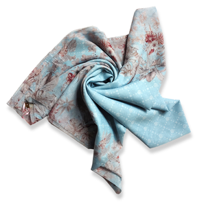 Keiko Hijab écharpe pour femmes musulmanes fait à la main usage quotidien Voal coton matériel impression numérique océan variante OEM services acceptés - Product Image 4