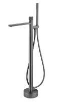 Nouvelle conception moderne : Ensemble de douche et mitigeur de baignoire en laiton, mitigeur de baignoire sur pied à cascade douce à poignée unique pour salle de bain