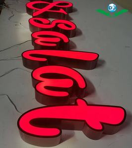 Signes de pylône d'affaires commerciales 3D LED Lettre illuminée Fabricants de panneaux de signalisation de pylône pour centre commercial - Product Image 1