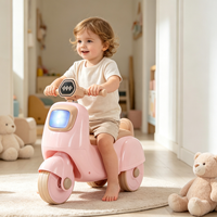 Monopattino per Bambini 1-3 Anni, Scooter per Imparare a Camminare, Moto Senza Pedali per Bambini