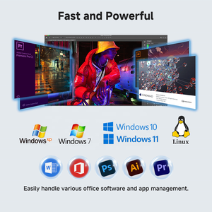 หน่วยประมวลผล Intel LAN คู่16GB RAM 128GB 256GB 512GB ได้รับการรับรอง IP65 SSD Mini PC - Product Image 4