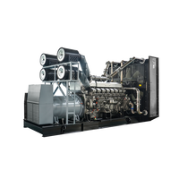Groupe électrogène refroidi par eau SME de 1500 KVA, générateur diesel silencieux de 1200 kW par Mitsubishi S12R-PTAA2-C