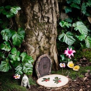 6 pièces/ensemble en <span class=keywords><strong>bois</strong></span> fée porte <span class=keywords><strong>jardin</strong></span> arbre décoration ornements en <span class=keywords><strong>bois</strong></span> décor extérieur jardins - Product Image 6