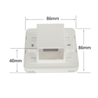 Boîtier de commutateur de contrôle de température intelligent d'approvisionnement d'usine de 86*86*40MM utilisant un boîtier en plastique en matériau ignifuge ABS + PC