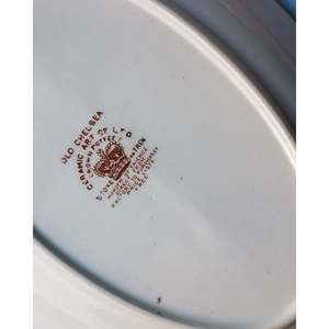 ถาดพอร์ซเลนลายนกสวรรค์ทรงรี ขนาด 27 ซม. x 18.5 ซม. - Product Image 1