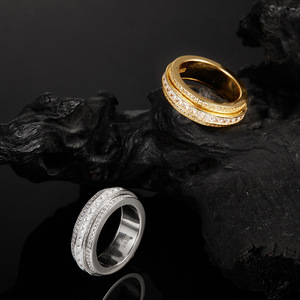 Luxury 18K Gold Plated 925 <b>Silver</b> Moissanite Eternity Band <b>Ring</b> Baguette Cut Channel Setting Unisex Engagement Jewelry - Product Image 4
