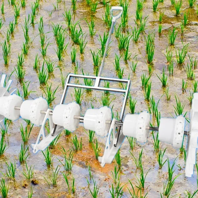 Máquina de semeadura de arroz 4 linhas, semeadoras e transplantadores de arroz