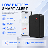 Traceur GPS Magnétique 10000mAh 2G WiFi GLONASS, Autonomie 40/60 Jours, Géolocalisation, Alarme SOS, Dispositif Sans Fil pour Véhicules et Actifs, Compatible PC