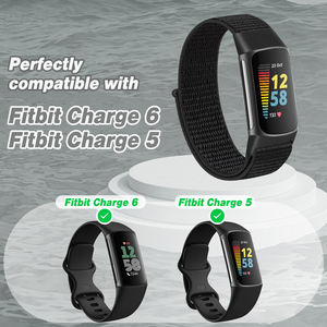 Solo <span class=keywords><strong>Loop</strong></span> verstellbares Ersatz armband Nylon band für Fitbit Charge 6/Fitbit Charge 5 Bänder - Product Image 2