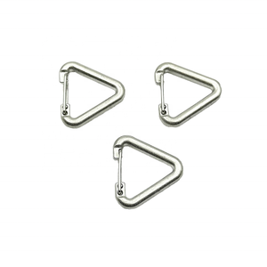 Roestvrijstalen 316 Driehoek Karabijnhaak Sleutelhanger Tas Gesp Fles Clip 7X40Mm Klimmen Wandelen Huisdier Jacht Boot Hardware - Product Image 2