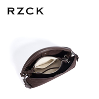 RZCK tas tangan selempang kulit motif kulit, tas tangan kecil, tas rantai OEM, tas tangan Cassette modis untuk musim gugur dan musim dingin