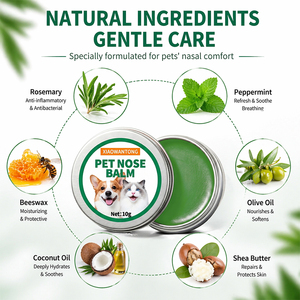 Balsamo Nasale Naturale al 100% Senza Profumo per Animali Domestici a Marchio Privato, Stick di Burro Nasale Sicuro da Leccare per Muso Secco e Iperkeratosi - Product Image 2