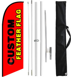 Giá tốt nhất khuyến mại sử dụng hai mặt duy nhất hai mặt quảng cáo tùy chỉnh bay lông Cờ biểu ngữ - Product Image 6