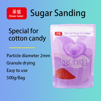 Penjualan laris rasa persik Pink kapas permen Floss padat gula Halal pasir untuk digunakan dengan mesin permen katun