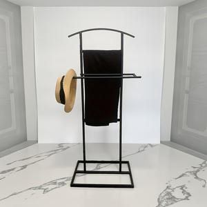 Billion Heavy-Duty Free Standing Valet Stand Salon Vêtements Organisateur Vêtement <span class=keywords><strong>Rack</strong></span> Crochets pour Hommes Costumes Vestes - Product Image 5