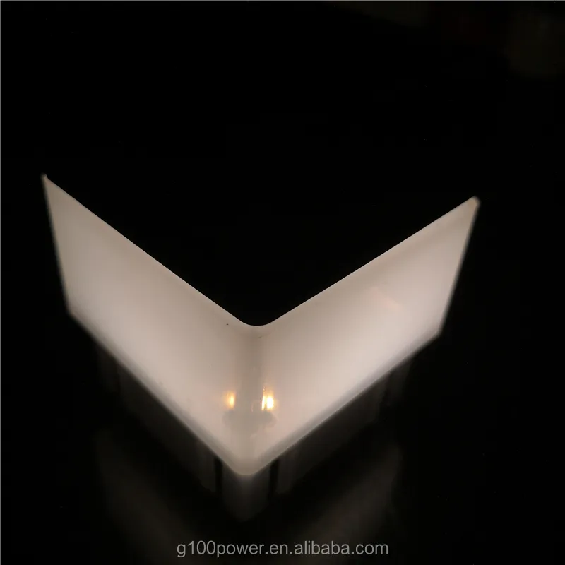 Plastik akıllı LED güneş sonrası kep lambası kare güneş Pillar ışıkları 2 ''x 2''
