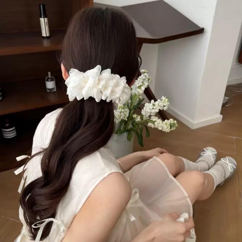 Agrafe de banane nuage blanc de riz