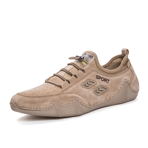 Mocassini da uomo scarpe da passeggio Gommino ballerine in pelle Air-top lacci Casual per il tempo libero fatto a mano leggero all'aperto - Product Image 1