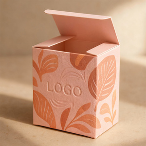 Boîte d'emballage de crème pour les yeux en carton rigide de haute qualité, écologique, personnalisée, avec texture gaufrée, laminage mat, doublure en éponge - Product Image 1