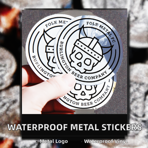 Etiquetas de Vinilo Brillante Personalizadas, Holográficas, Resistentes al Agua, con Logotipo en Níquel Electrochapado 3D, Recortadas en Forma de Hexágono - Product Image 2