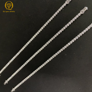 Elegant Jewelry 10K White Gold Tennis Chain Bracelet IGI Certified Lab Grown Diamond Custom Size/Inner <b>Engraving</b> for Daily Wear - Product Image 4