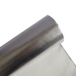 Custom Size Fireproof <strong>Thermal</strong> <strong>Insulation</strong> Fireproofing Aluminum <strong>Fiberglass</strong> Fabric Coated Aluminum Foil <strong>Fiberglass</strong> Cloth - Product Image 2