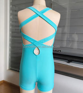 Trajes de bailarina para niñas, ropa de entrenamiento de danza, leotardo de ballet con tirantes cruzados en la espalda, unitardo, leotardo de gimnasia - Product Image 6