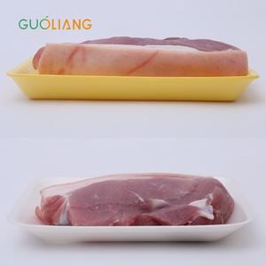 <span class=keywords><strong>Plateau</strong></span> d'emballage en plastique de supermarché de fruits de mer de boeuf de porc <span class=keywords><strong>plateau</strong></span> noir jetable de mousse en matériel de catégorie comestible - Product Image 4