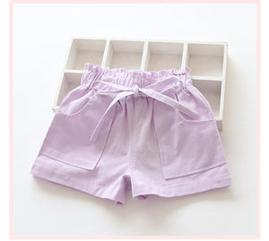 Shorts de Verano para Niña con Bolsillo, Pantalones Cortos de Moda para Niños de 1 a 8 Años - Product Image 5
