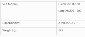 Macchina da taglio semi automatica per tubi in vetro ad alto borosilicato/taglierina per tubi in vetro temperato - Product Image 4