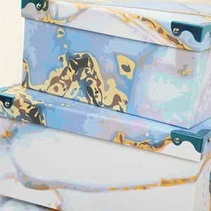 ชุดกล่องเก็บของขวัญลายหินอ่อนแบบกำหนดเองสำหรับคริสต์มาส 10 ชิ้น - Product Image 5