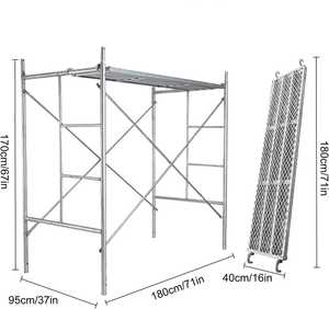 <span class=keywords><strong>Andamios</strong></span> de Acero Q235 para la Colocación de Tuberías, Tipo Móvil Bajo con Ruedas - Product Image 5